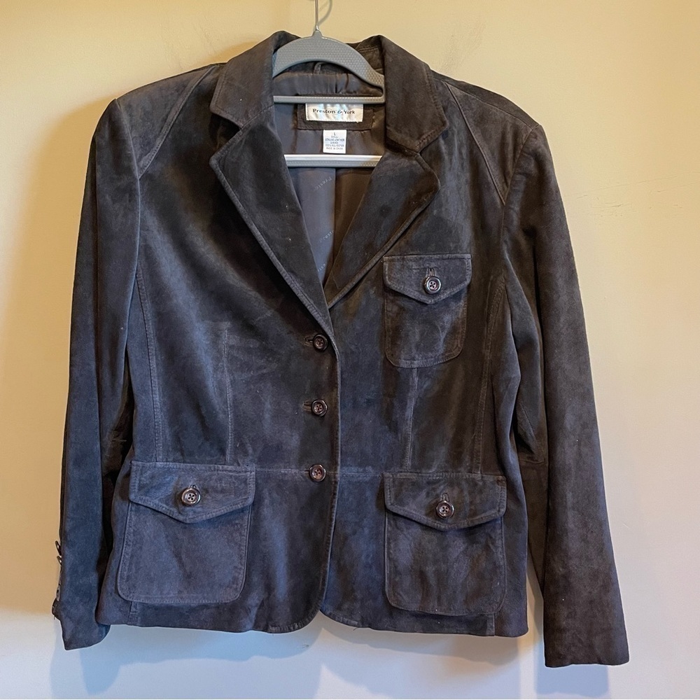 [Preston & York] Dark Chocolate Coat  Blazer Jacket